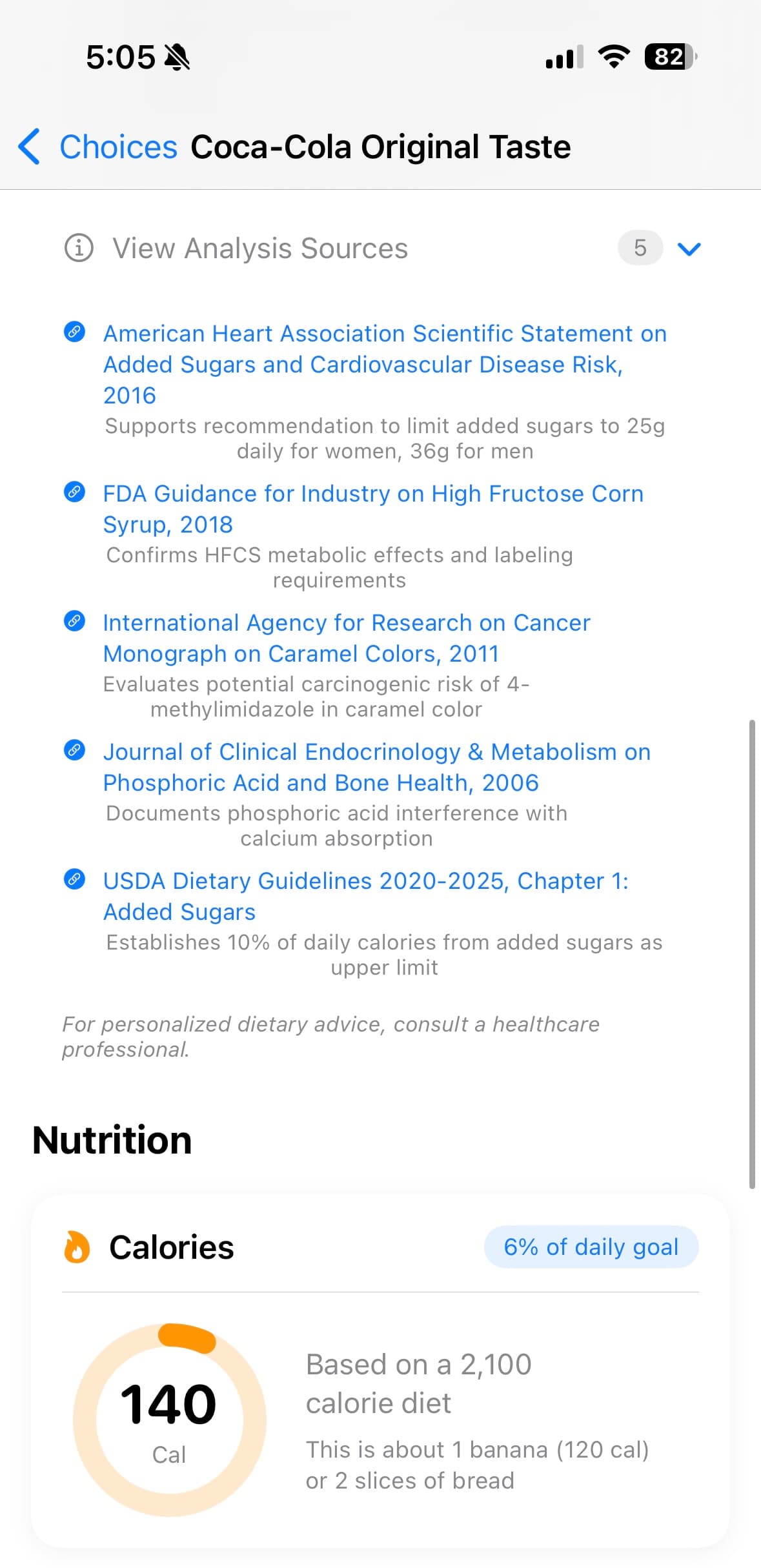 Scientific citations backing every analysis